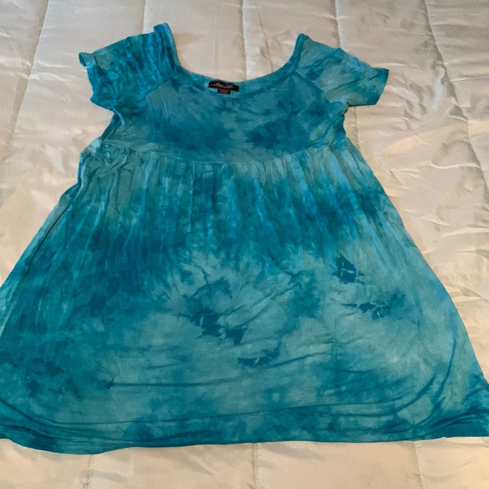 Blue bleach color sleepwear
